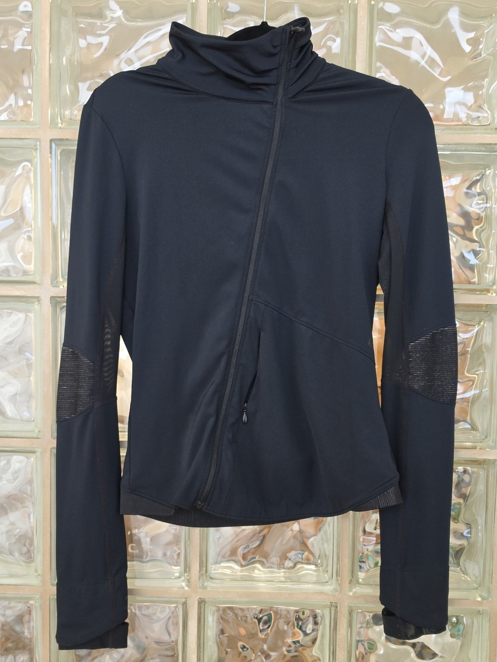 Black Asymmetrical Zip Active Jacket - Women Oakley